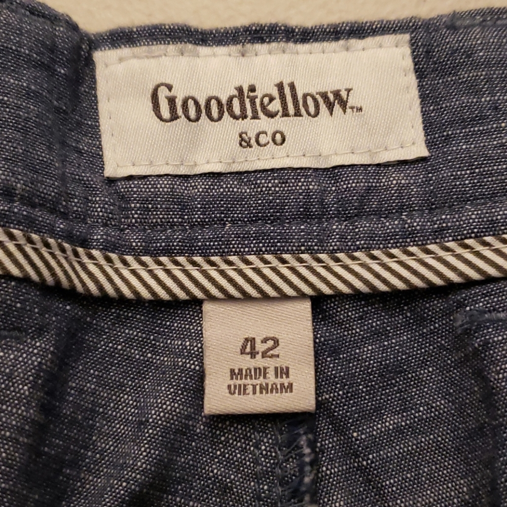Goodfellow & Co Geneva Blue Flat Front Shorts - Picture 2 of 7